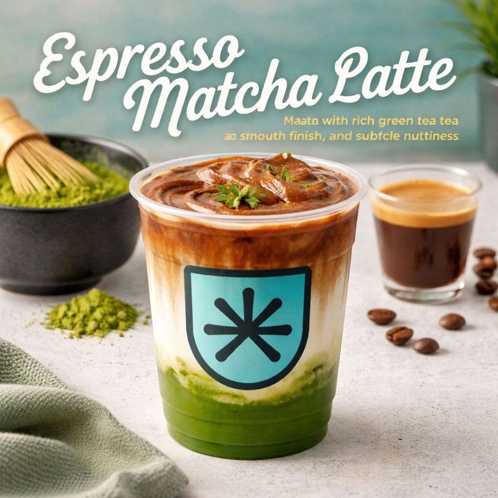 Espresso Matcha Latte Djournal Coffee